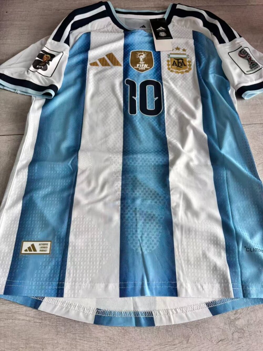 Blue White #10 Soccer Fan Jersey 2026 World Cup Men’s M